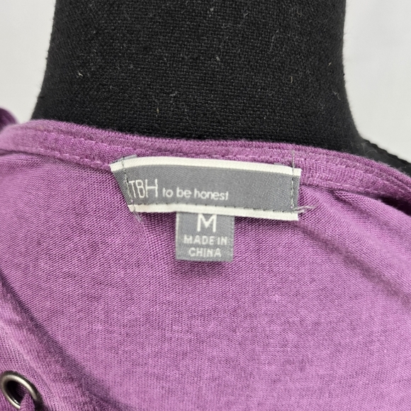 TBH To Be Honest Sleevless Mini Dress Purple Size MEDIUM - Picture 6 of 9